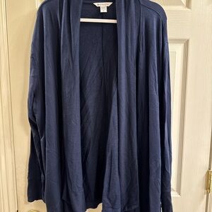 Athleta Deep Blue Open Front Cardigan